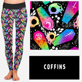 SPOOKY LF RUN- COFFINS POCKET LEGGINGS AND JOGGERS