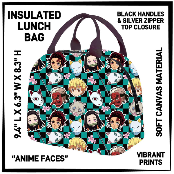 RTS - Anime Faces Insulated Lunch Bag