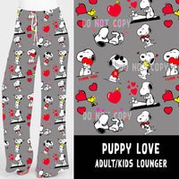 LUCKY IN LOVE-PUPPY LOVE UNISEX ADULT/KIDS LOUNGER