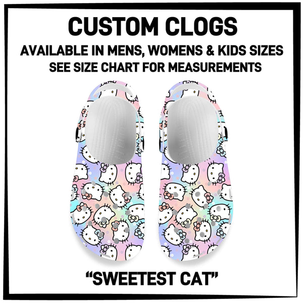 RTS - Sweetest Cat Custom Clogs