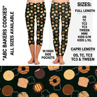 RTS - ABC Bakers Cookies Leggings with Pockets