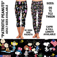 RTS - Patriotic Peanuts Leggings with Pockets