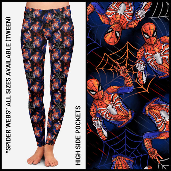 RTS - Spider Webs Leggings with Pockets