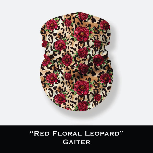 Red Leopard Floral