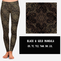 BLACK AND GOLD MANDALA