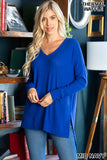 THERMAL WAFFLE SWEATER - ASST COLORS