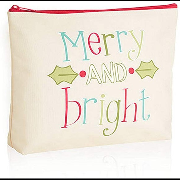 Merry and Bright Zipper Pouch